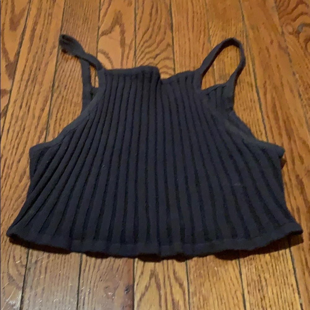 Rib knit crop